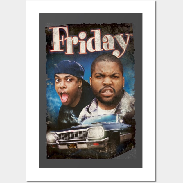 ICE CUBE IN THE OLD VERSION OF THE FRIDAY MOVIE Wall Art by watiasma422